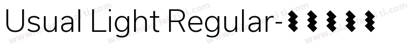 Usual Light Regular字体转换